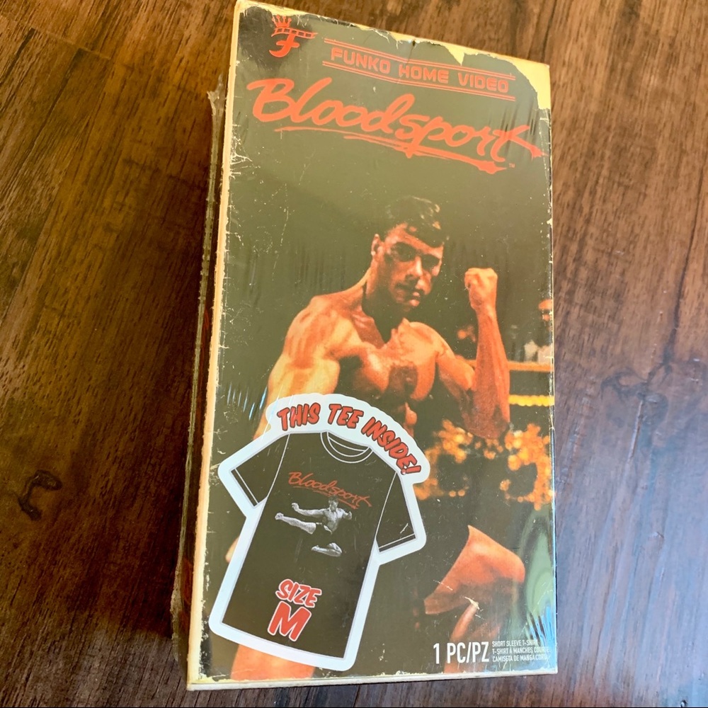 NIB FUNKO HOME VIDEO TEE, BLOODSPORT - Picture 2 of 8